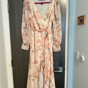 Girly flowery Expression size L long sleeve dress